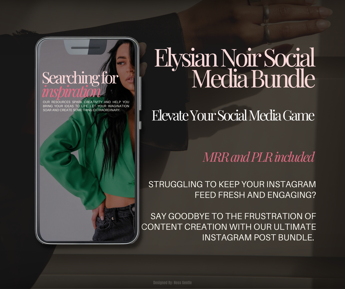 Elysian Noir Social Media Bundle